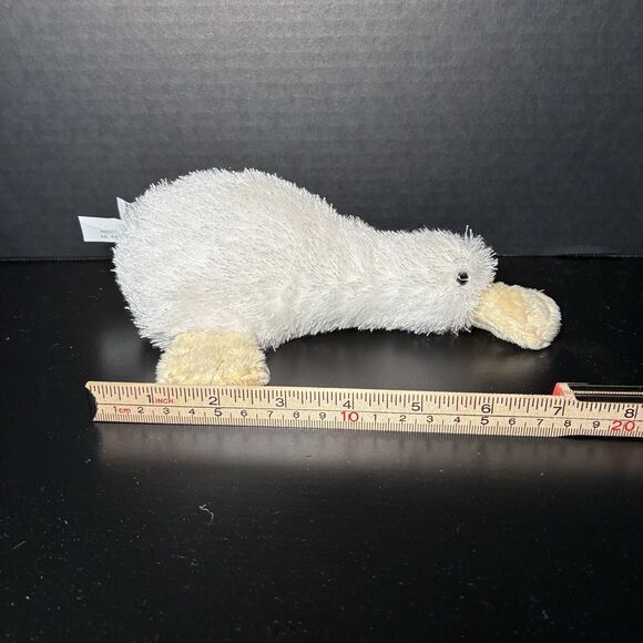 Ganz Webkinz Lil Kinz White Googles With Sealed Code Plush Stuffed Toy Platypus - Picture 2 of 3